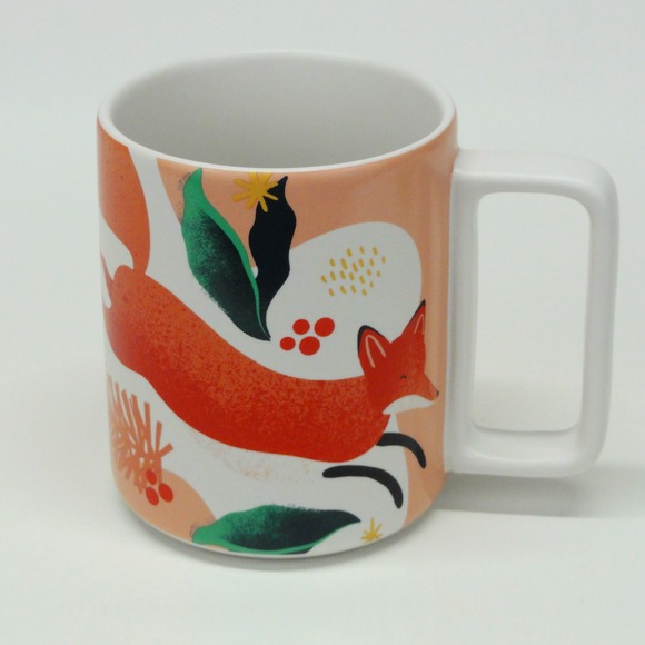 Starbucks Other - Starbucks 2019 Red Fox Holiday Collection 12oz Ceremic Coffee Mug Cup New